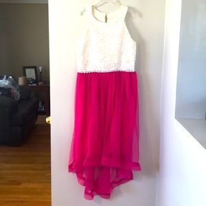 Girls white and pink speechless kids dress size 12